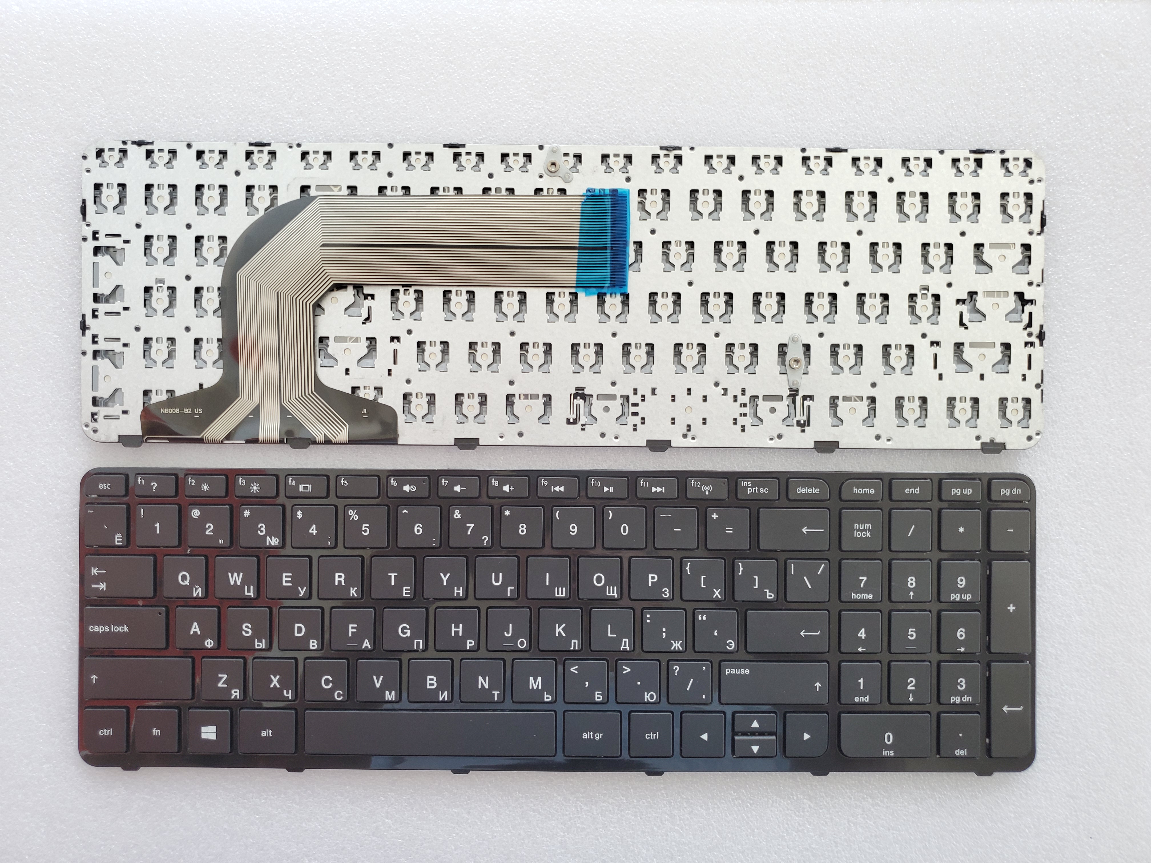 Picture of New Replacement Laptop Keyboard For HP 17-E BLACK FRAME BLACK (OEM) RU Layout